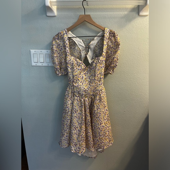 Bardot Marlie Ditsy floral print Mini Dress in Summer Floral Size XL - Picture 4 of 8